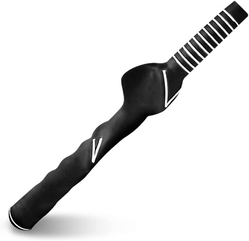 woobles Golf Training Grip, Golf Swing Trainer Training Grip Rubber Black Practice Aid Grip - Image 1