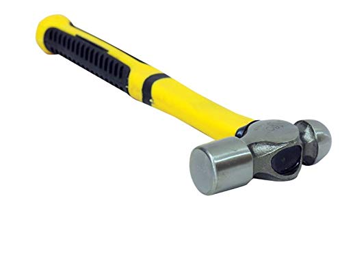 Jon Bhandari Tools 16 oz (450g) Ball Peen Hammer with Handle – Forged High Carbon Steel Head, Shock Absorbing TPR Grip – Heavy Duty Metalworking & Riveting Tool for Professionals, Mechanics & DIY Use - Image 4