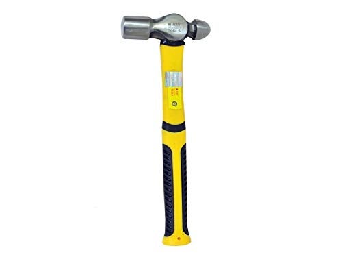 Jon Bhandari Tools 16 oz (450g) Ball Peen Hammer with Handle – Forged High Carbon Steel Head, Shock Absorbing TPR Grip – Heavy Duty Metalworking & Riveting Tool for Professionals, Mechanics & DIY Use - Image 3