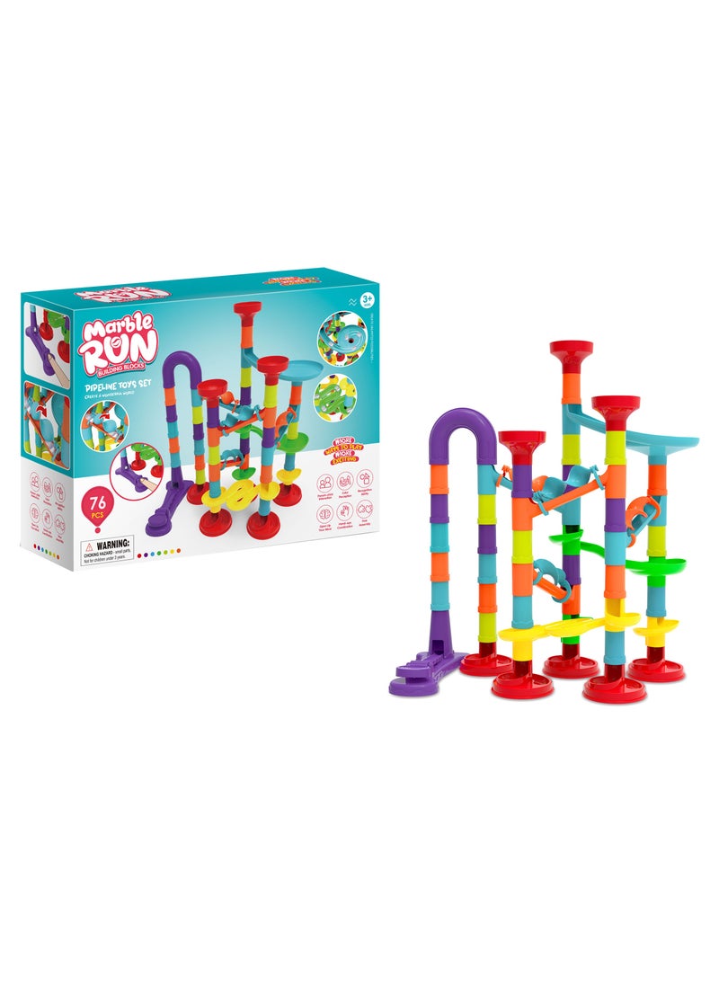 FAMILY - Marble Run 76PCs  Building Blocks 22-2145574 - Image 1