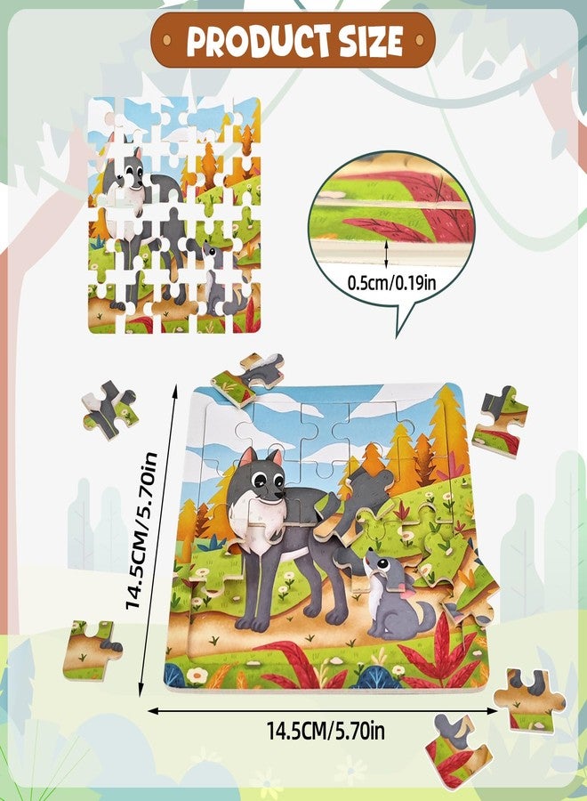 edutree Wooden Puzzle for Toddlers 2-4, 12 Pieces Animal Jigsaw Puzzles for Kids Aged 3-5, Preschool Learning Educational Toys for Boys Girls 3 4 5 - Image 4