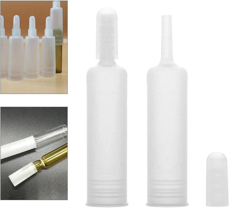 Ampoule Bottle Cover Dropper Caps 1Ml Plastic Lid for Serum Essential Oil 25Pcs Refillable Containers for Cosmetic Ampoule Bottles Travel and Beauty Use - Image 2