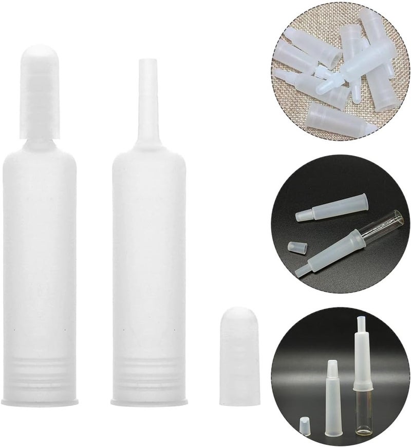 Ampoule Bottle Cover Dropper Caps 1Ml Plastic Lid for Serum Essential Oil 25Pcs Refillable Containers for Cosmetic Ampoule Bottles Travel and Beauty Use - Image 5