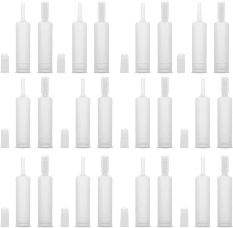 Ampoule Bottle Cover Dropper Caps 1Ml Plastic Lid for Serum Essential Oil 25Pcs Refillable Containers for Cosmetic Ampoule Bottles Travel and Beauty Use - Image 1
