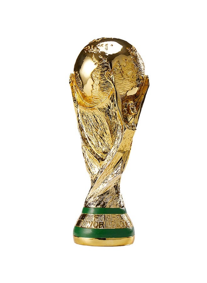 Generic World Cup Football Trophy Gold/Green  - Image 1