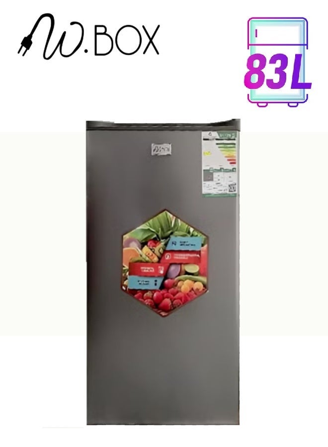 W.Box Refrigerator Mini bar 83 Liter  3 Feet silver - Image 1