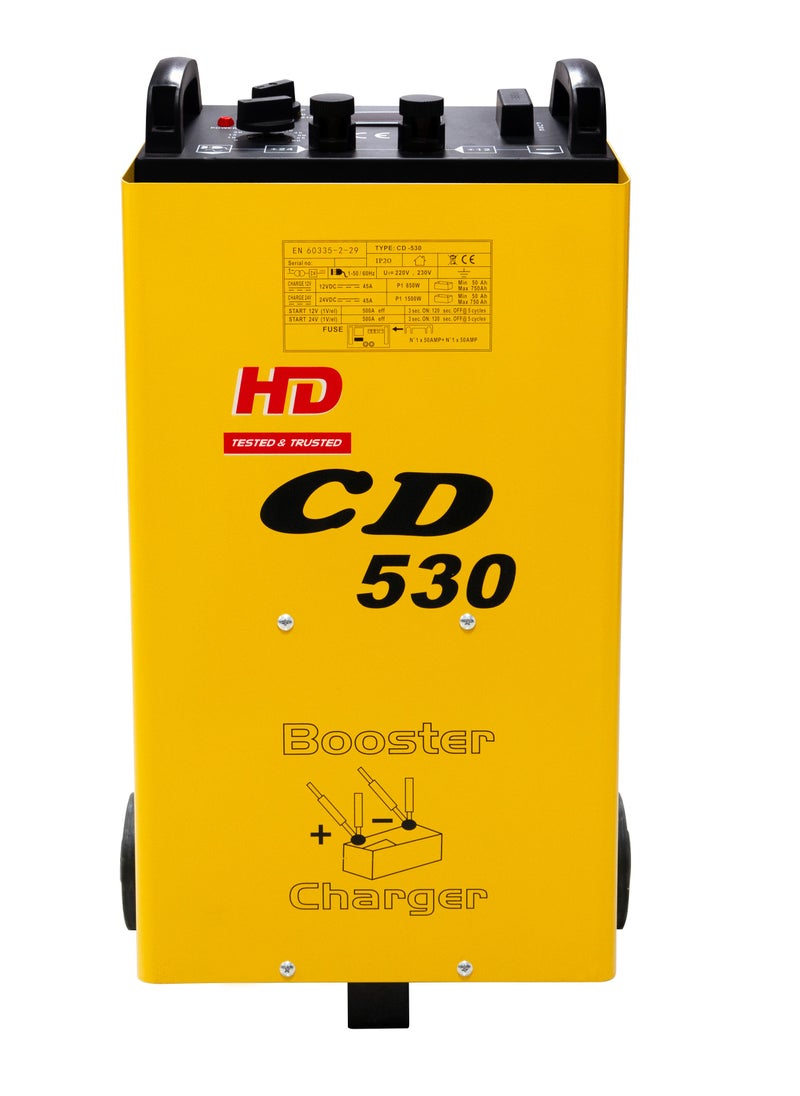 أتش دي HD CD-530 شاحن بطارية 500 أمبير | 220 فولت 50/60 هرتز | 75A تيار الشحن  - Image 5