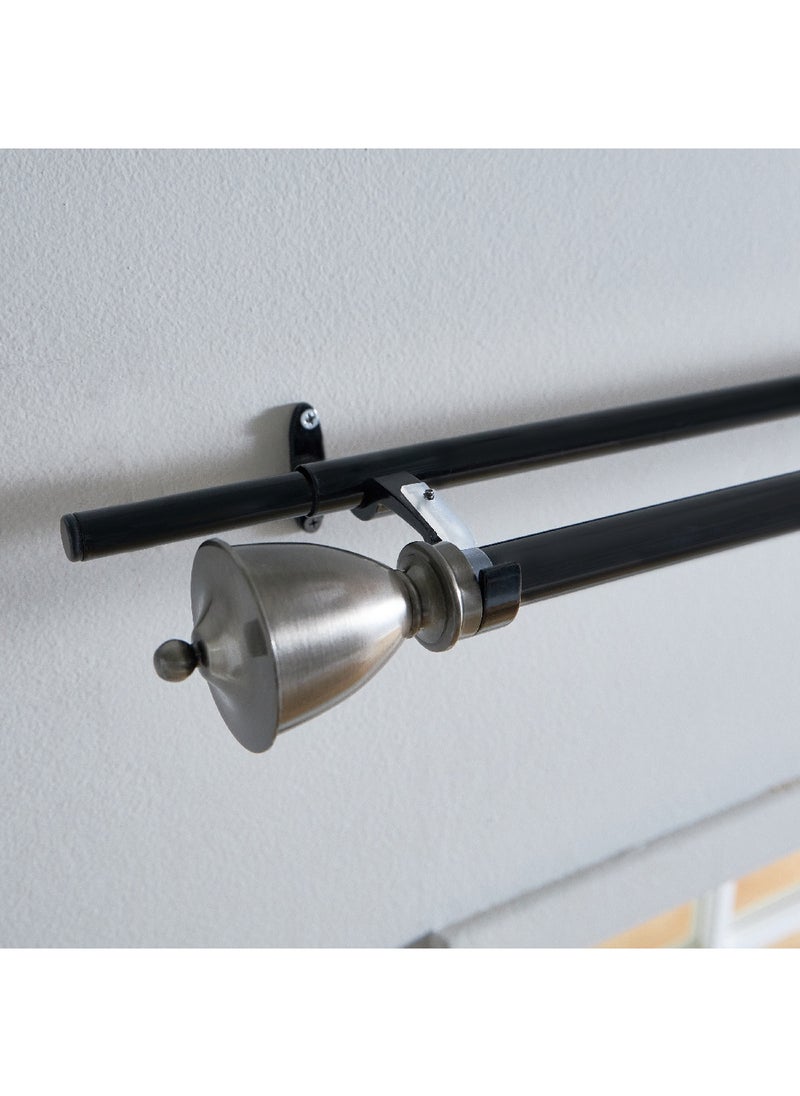 Home Box Coy 25 mm Extendable Double Curtain Rod with Finial 457 x 2.5 cm  - Image 3