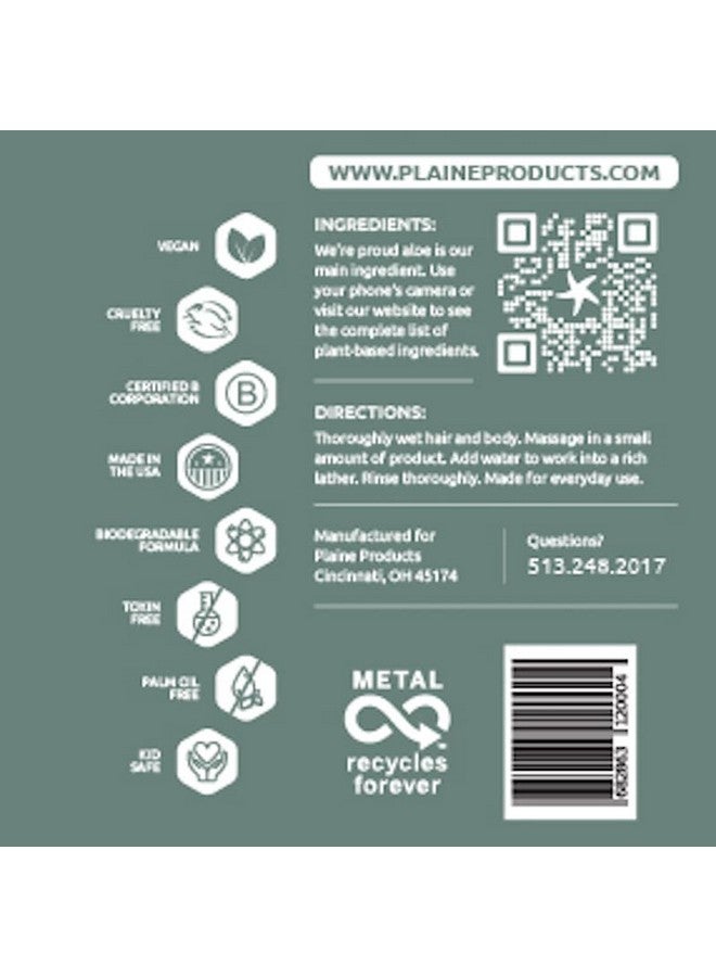 Plaine Products Eco Friendly Shampoo + Body Wash 2 In 1 Combo 16Oz Sage (Original (With Pump)) - Image 3