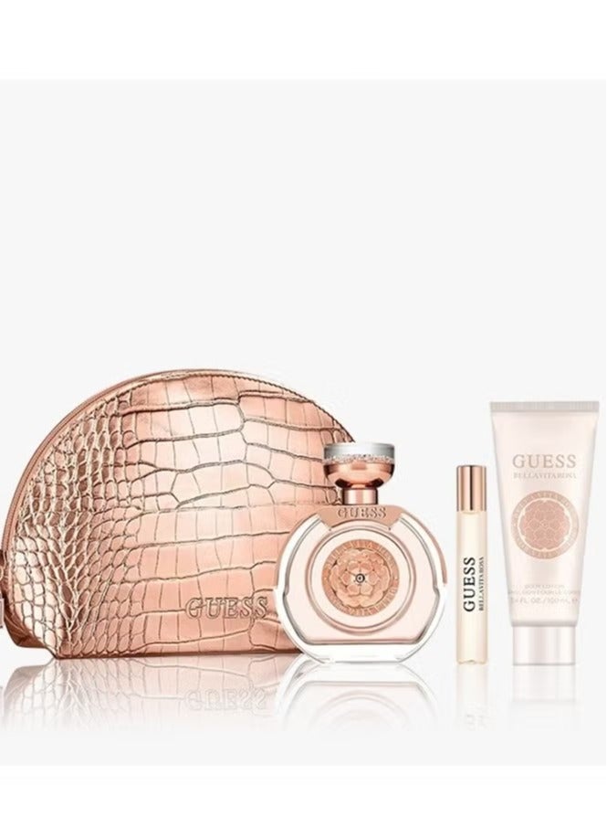 جس مجموعة هدايا بيلا فيتا روزا أو دو تواليت للنساء مكونة من 4 قطع - Image 2