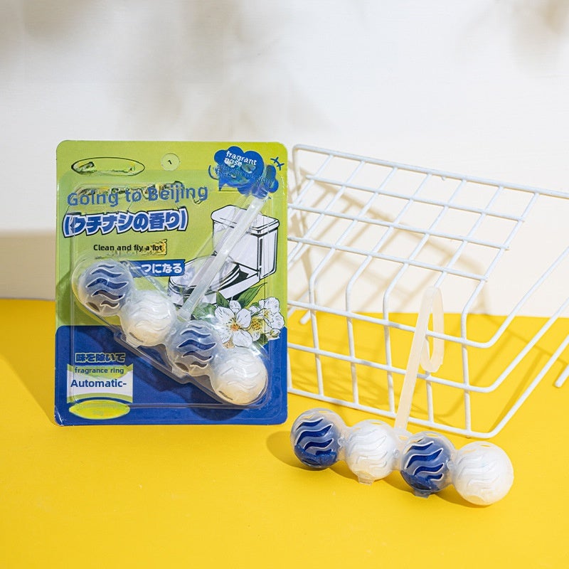 Ceetoon Toilet Cleaning Treasure Toilet Hanging Toilet Cleaning Ball Deodorizing Toilet Cleaning Spirit Powerful Descaling and Urine Stains(Gardenia fragrance) - Image 1