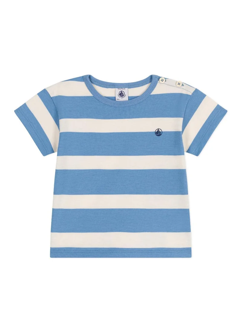 بيتي باتو Babies' short-sleeved stripy cotton T-shirt