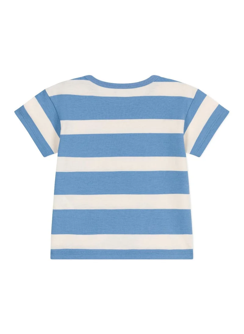 بيتي باتو Babies' short-sleeved stripy cotton T-shirt
