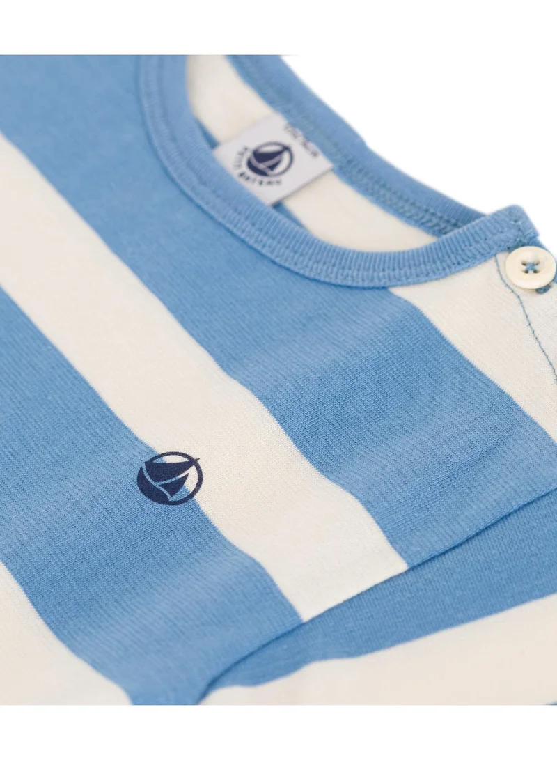 Petit Bateau Babies' short-sleeved stripy cotton T-shirt