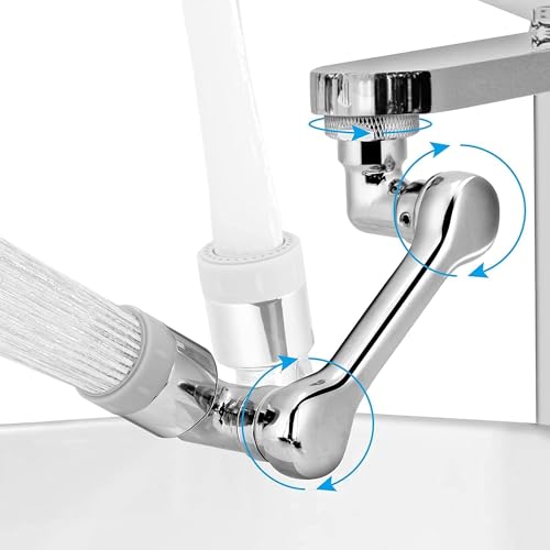 RECLUSE 1080° Degree Rotating Swivel Faucet,Multi functional Extension With 2 Water Outlet Modes Universal Faucet and Water Saving Sprayer Head Attachment for Kitchen Backyard (Pack-1) - Image 5