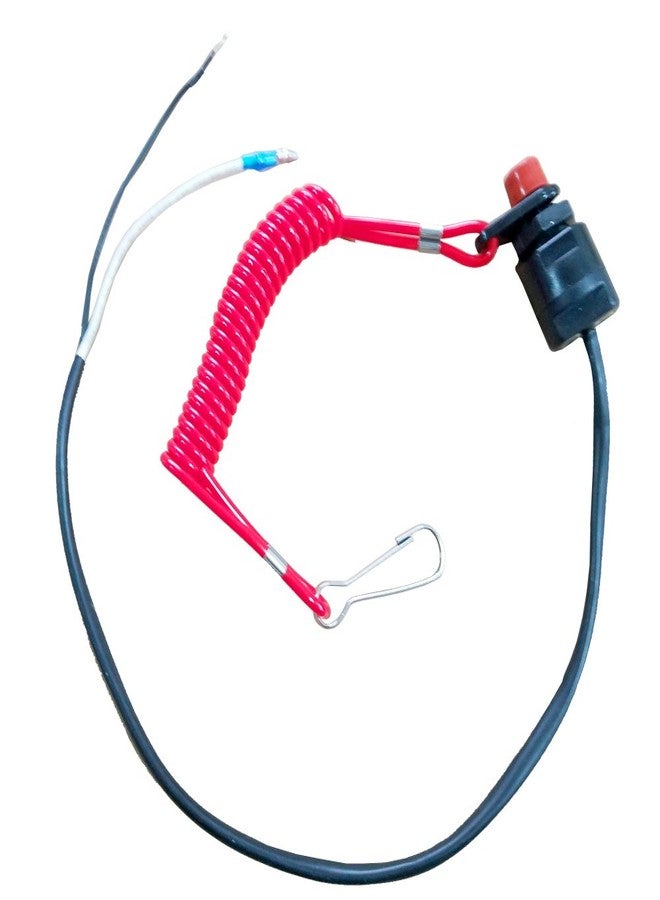 ZOOKOTO (Stop Switch) - Universal Boat Outboard Engine Motor Lanyard Kill Urgent Stop Switch & Safety Tether Lanyard for Yamaha/Tohatsu/Honda Outboard Motors ATV Boat Bike - Image 2