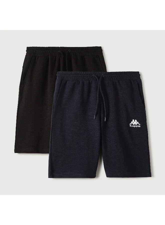 Kappa Set of 2 - Kappa Logo Detail Shorts with Drawstring Closure