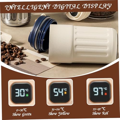 Yagzon Travel Mug, Insulated Coffee Cup with Leakproof Lid,Vacuum Insulation Stainless Steel Reusable for Hot Cold Coffee, 460 ml, 316 Stainless Steel Travel Mug. - Image 3