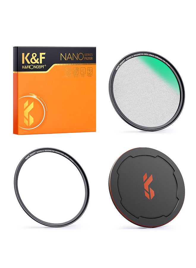 K&F Concept NANO-X-1/4 Soft Focus Filter Diffusion Filter with Waterproof Dust-Proof FMC Green Film for Camera Lens 77mm Diameter  - Image 3