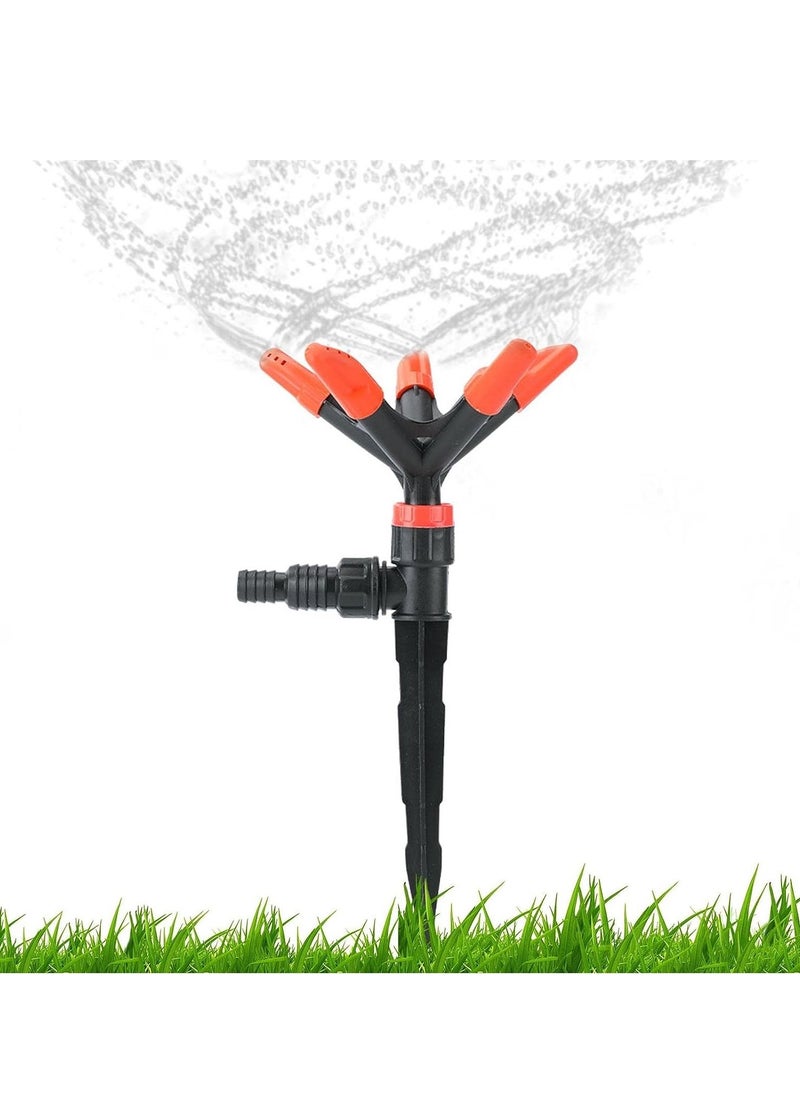 DubaiGallery 5 Arm 360 ° Sector Rotating Water Sprinkler Garden Pipe 1 L Hose-end Sprayer 1 L Hand Held Sprayer  - Image 2