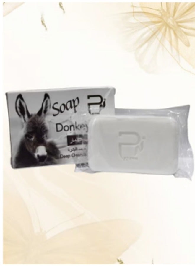 PYRON Two pieces of Donkey Milk Soap Deep Cleansing And Whitening 2*100g  - Image 3