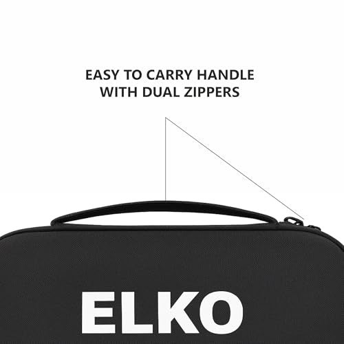 ELKO EVA Stethoscope Case with Dual Mesh Pockets and Center Sleeve for Accessories | Compatible with All Stethoscopes (Black) - Image 3