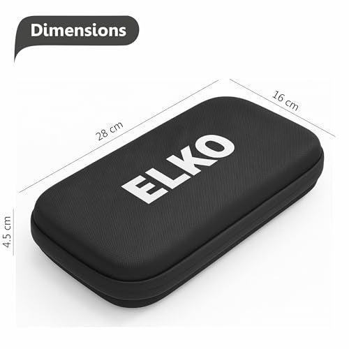 ELKO EVA Stethoscope Case with Dual Mesh Pockets and Center Sleeve for Accessories | Compatible with All Stethoscopes (Black) - Image 2