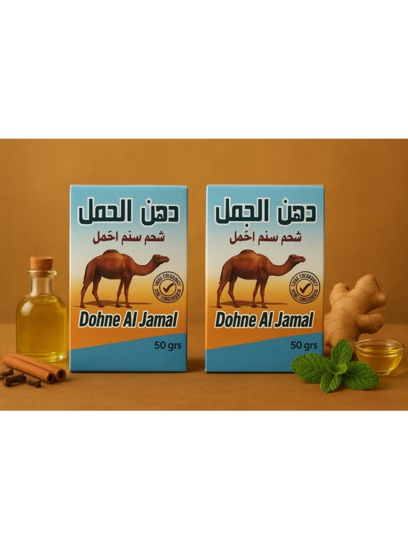 كاميل دهن الجمال بلسم تدليك لآلام العضلات والمفاصل قطعتين