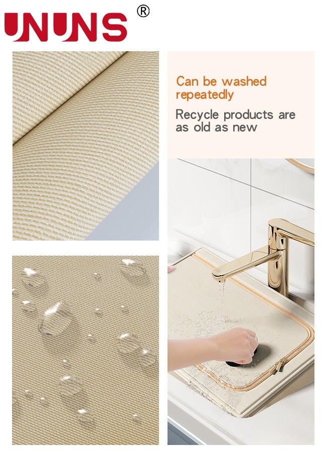 يو إن يو إن أس Foldable Clothes Box,2-Piece Oxford Fabric Closet Organizer Bag Set With Carry Handles And Clear Window,56L Large Capacity Steel Frame Storage Bins For Bedding Blankets Toys Gift,53x35x30cm - Image 2