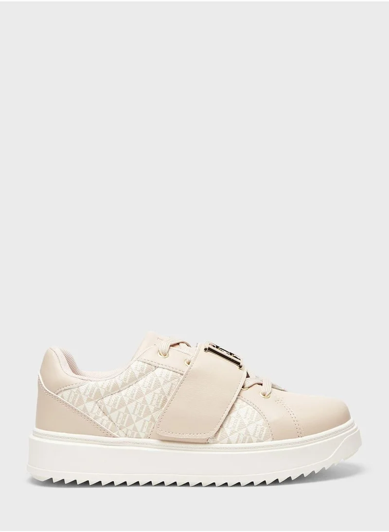 ELLE Lace Up Low Top Sneakers