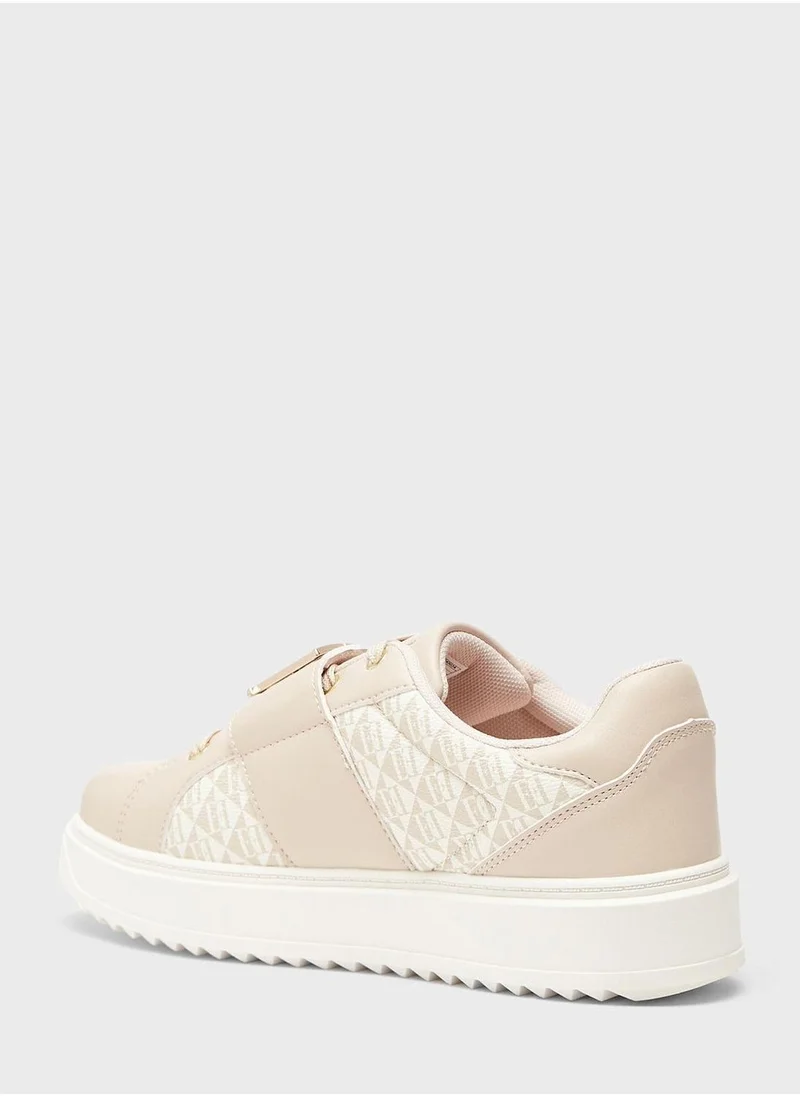 ELLE Lace Up Low Top Sneakers