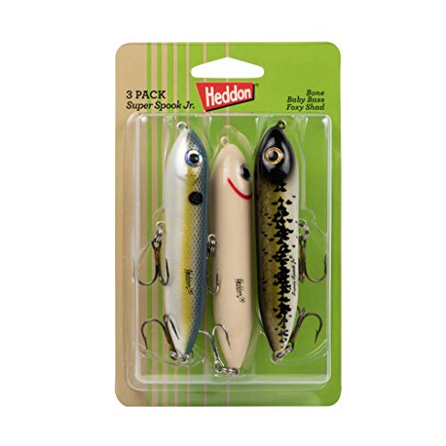 Heddon Super Spook Topwater Fishing Lure for Saltwater and Freshwater, Multi, 3-Pack - Image 3