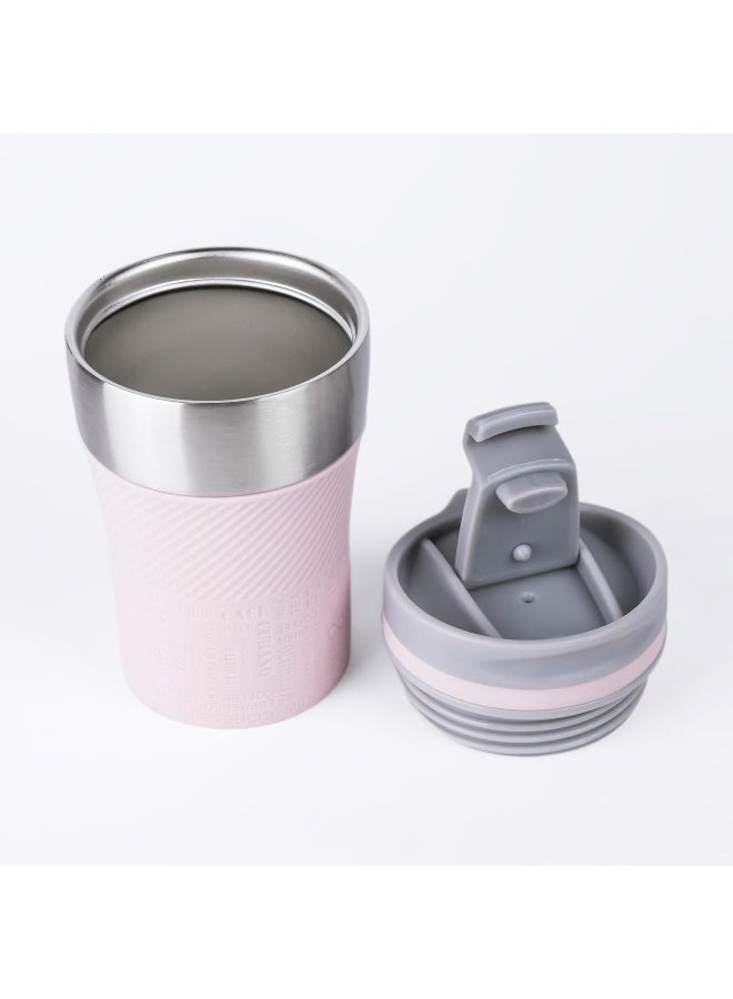 Nessan Insulated Stainless Steel Vacuum Mug, 243Ml - Your Compact Travel Essential For Hot And Cold Beverages Anywhere: Home, Gym, Outdoors, Office, And School - Pink - Image 1