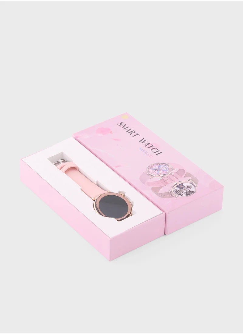 Generic Amoled Smart Watch With Bluetooth Call, Heart Rate, Blood Pressure And Blood Oxygen Monitoring