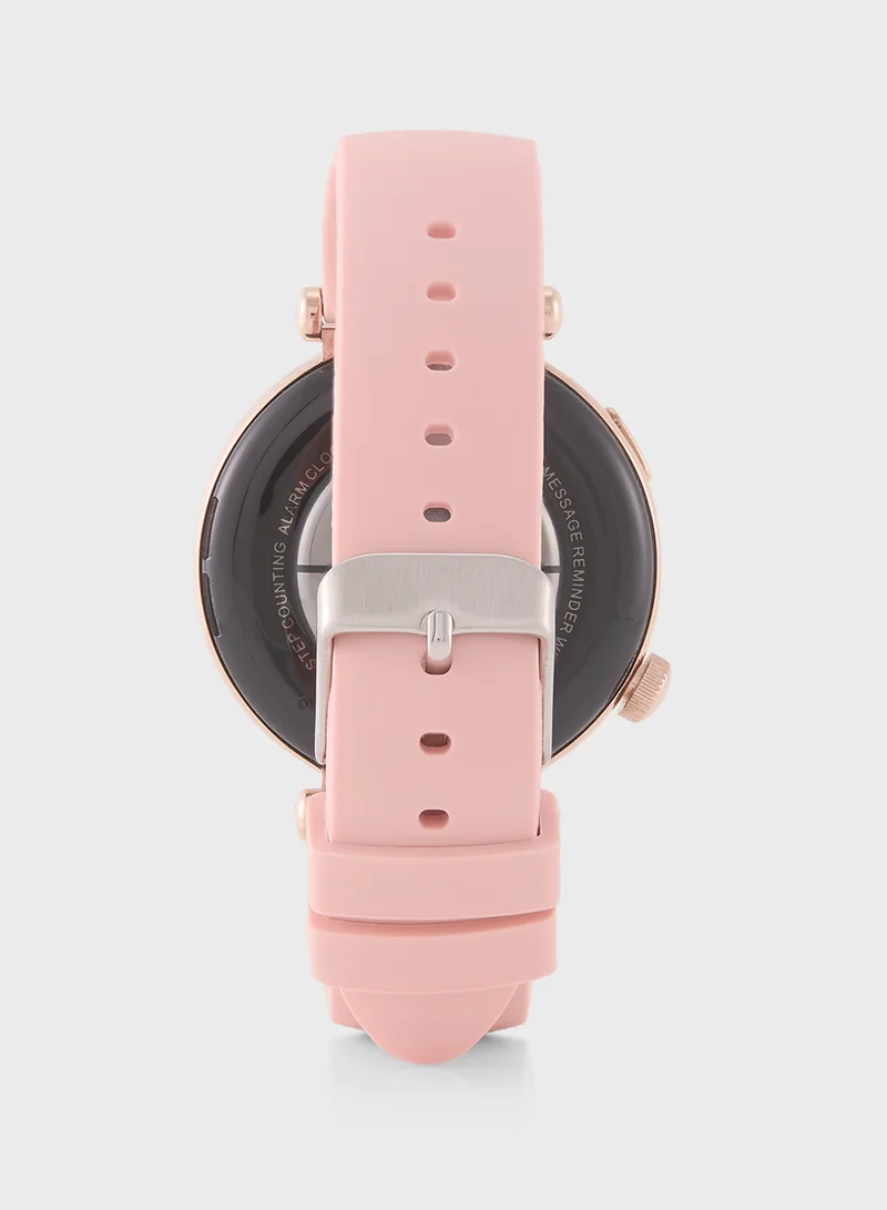 Ginger Amoled Smart Watch With Bluetooth Call, Heart Rate, Blood Pressure And Blood Oxygen Monitoring