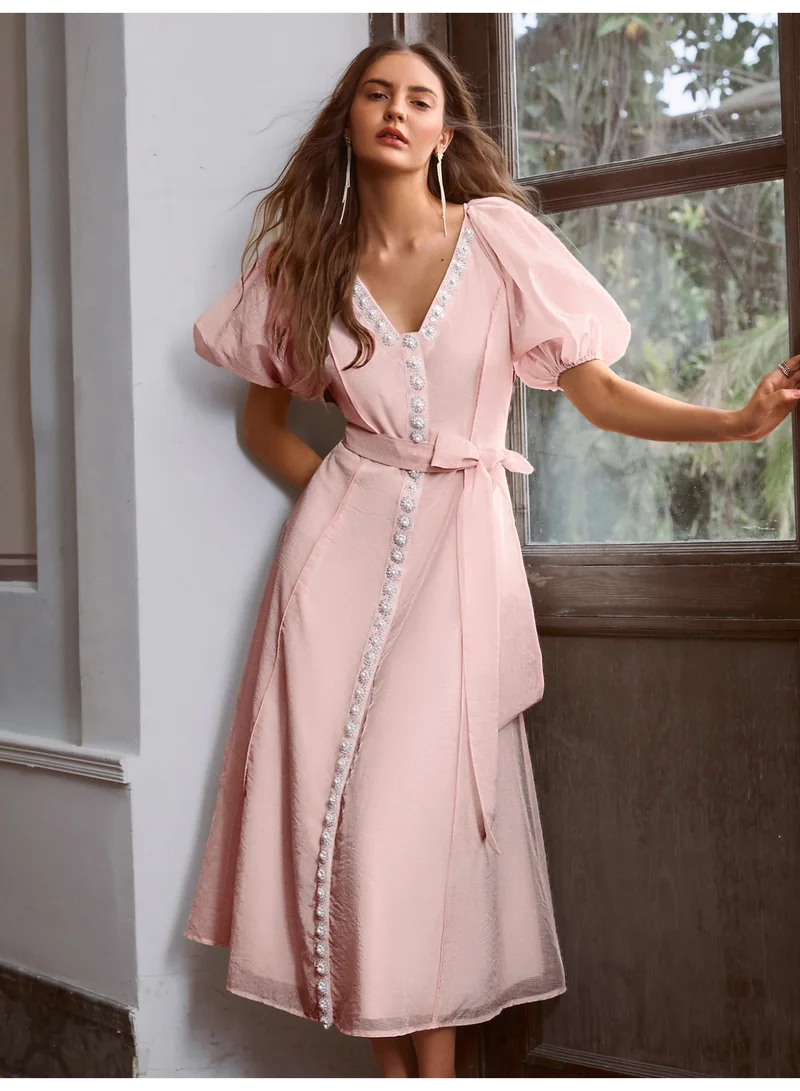 SIMPLEE Women's Summer Elegant DressLight & Comfortable Lightweight Cotton Blend Perfect for Outings