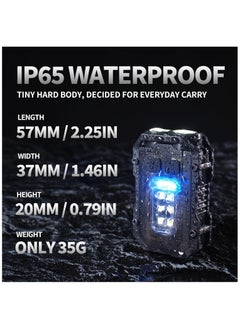 ZLH HITY Mini Keychain EDC Flashlight Rechargeable, 1000 High Lumens Super Bright Flash Lights Small Portable Tactical Pocket Torch with Magnet & Clip, 8 Modes,USB C Ipx65 Waterproof  - Image 4