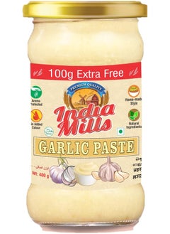 India Mills INDIA MILLS Garlic Paste, 400 gm  - Image 1