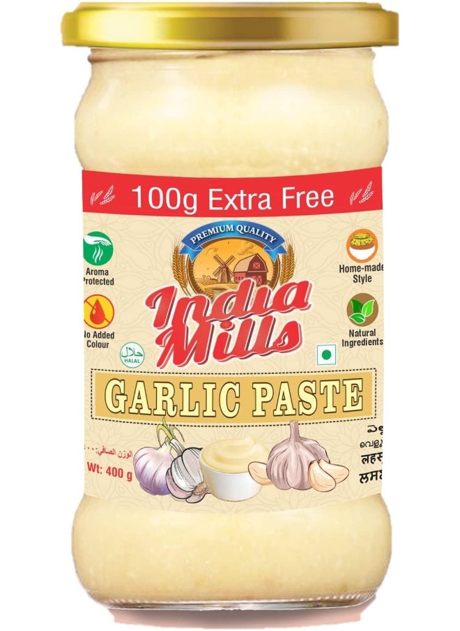 India Mills INDIA MILLS Garlic Paste, 400 gm  - Image 1
