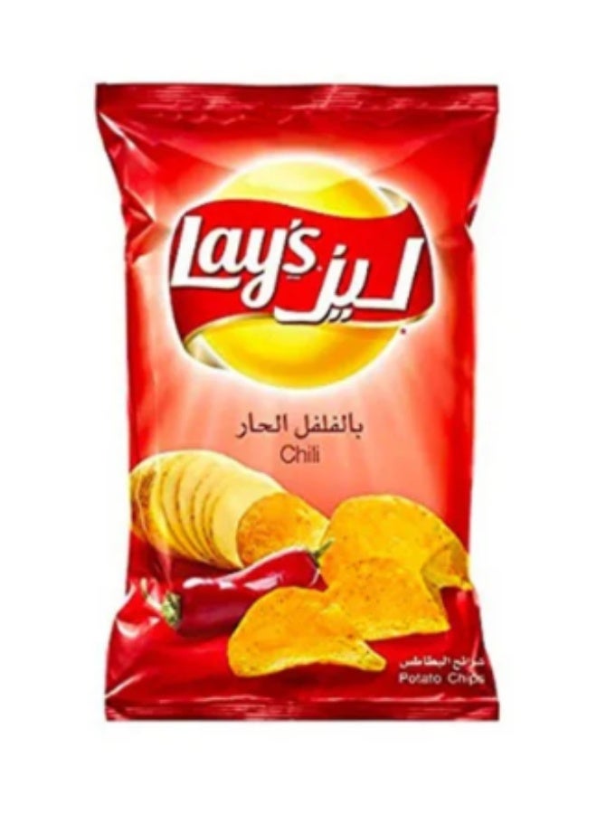 ليز شيبسي ليز بالفلفل الحار - حجم متوسط (60 جم) - عبوة من قطعتين - مقرمشات بطاطس حارة ولذيذة - مثالية للمشاركة - Image 1