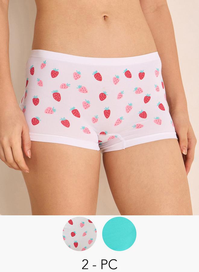 Splash FAV Set of 2 - Assorted Boyshort Briefs with Elasticated Waistband - Image 1