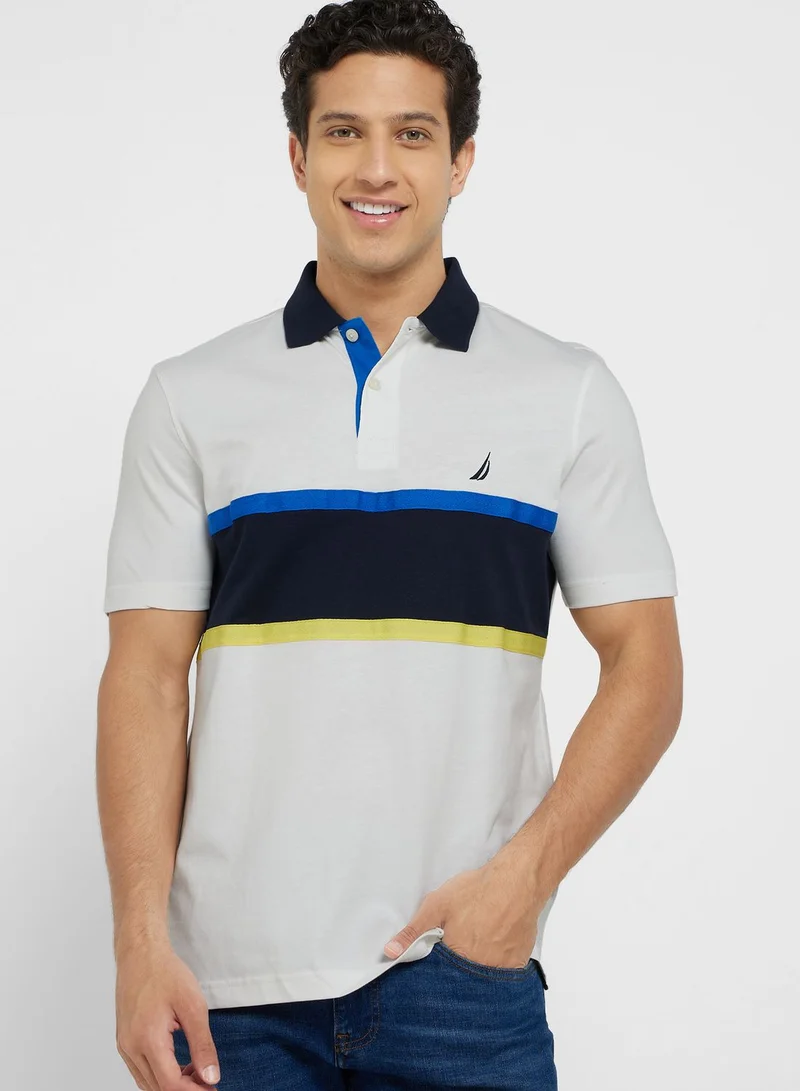 NAUTICA Color Block Polo