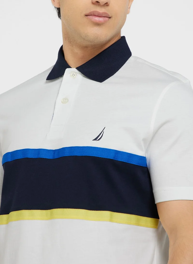 NAUTICA Color Block Polo