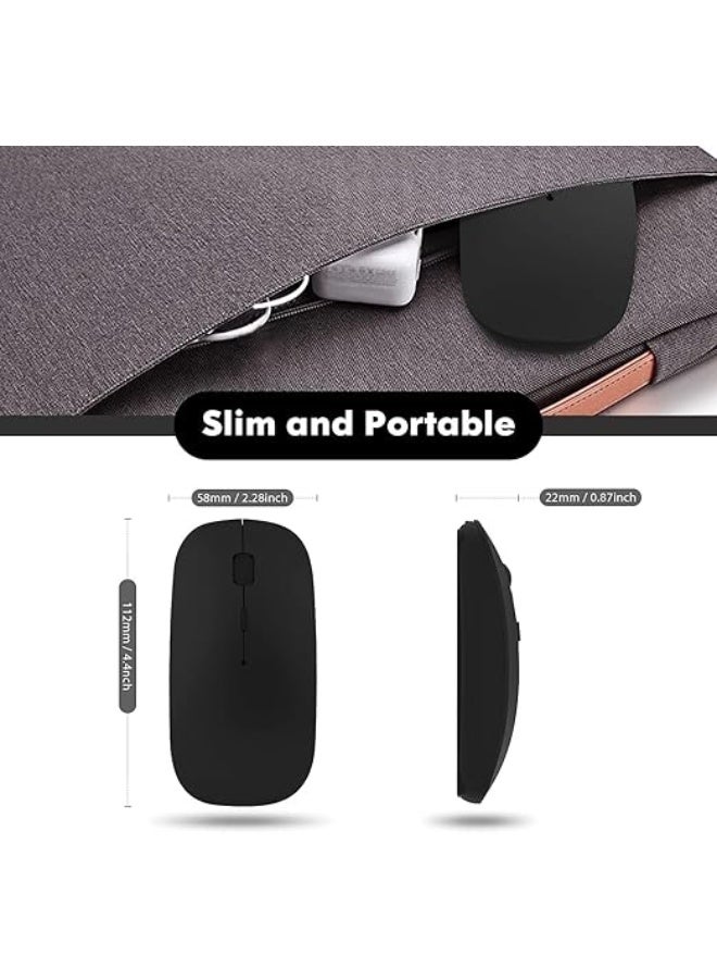 Wireless Rechargeable Mouse – Silent & Slim Bluetooth Mouse – Lightweight, Easy-to-Use Design for Daily Work & Study - Image 4