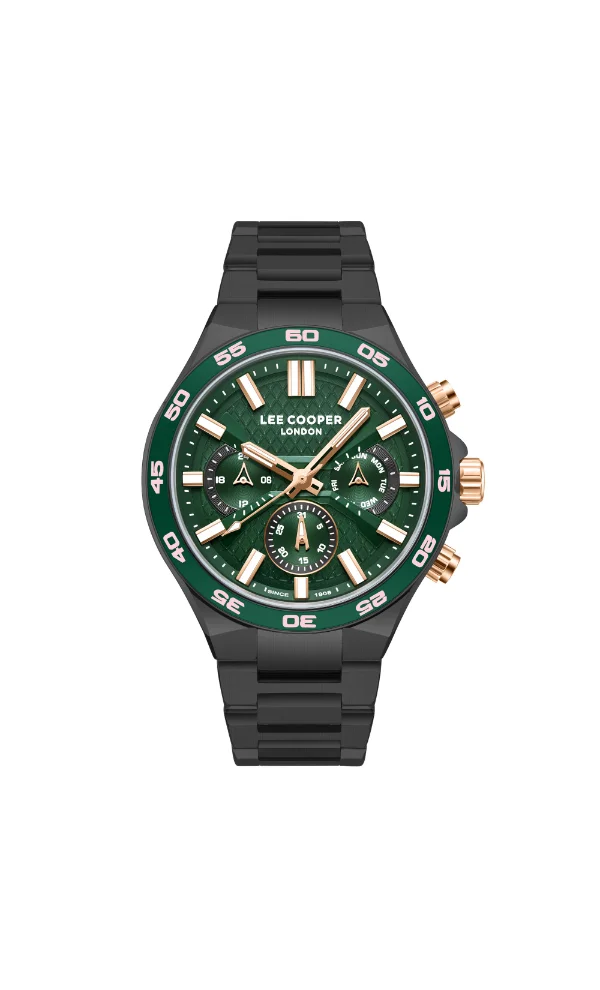 Lee Cooper Men's Metal Multi Function Watch LC08067.070 - 45 mm