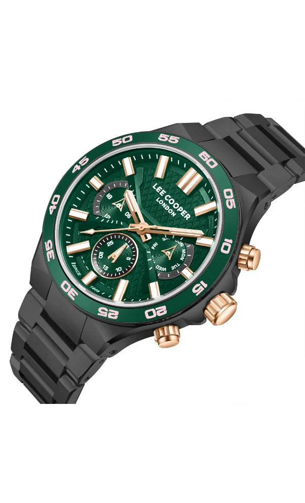 Lee Cooper Men's Metal Multi Function Watch LC08067.070 - 45 mm