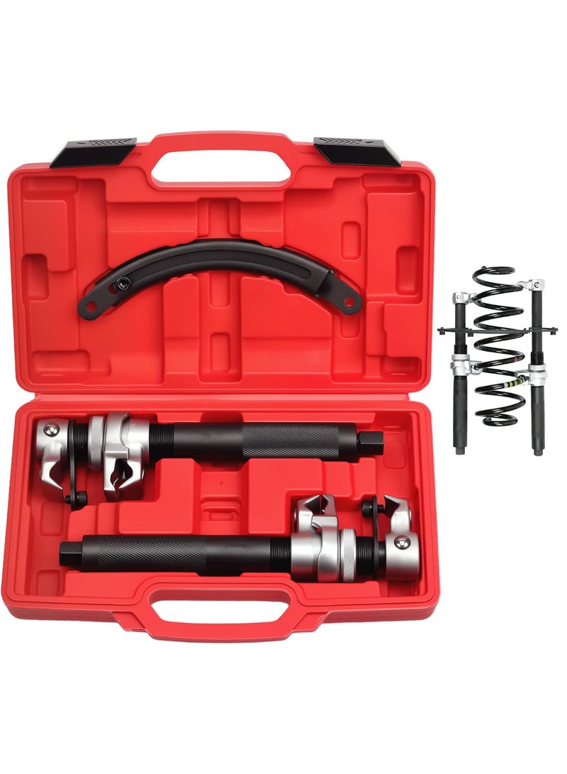 2PCS Heavy Duty MacPherson Strut Coil Spring Compressor Tool Set, 2200Lbs Capacity, 27cm Jaw Opening, Ultra Rugged Spring Compression Tool with Safety Guard for Car, Truck, Motorcycle, ATV - Image 1