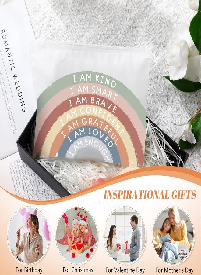 Reginary 50 Pcs Inspirational Gifts Bulk for Women Cosmetic Bag EVA Makeup Bag with Zipper for Birthday Christmas Encouragement Presents(I Am Kind) - Image 4