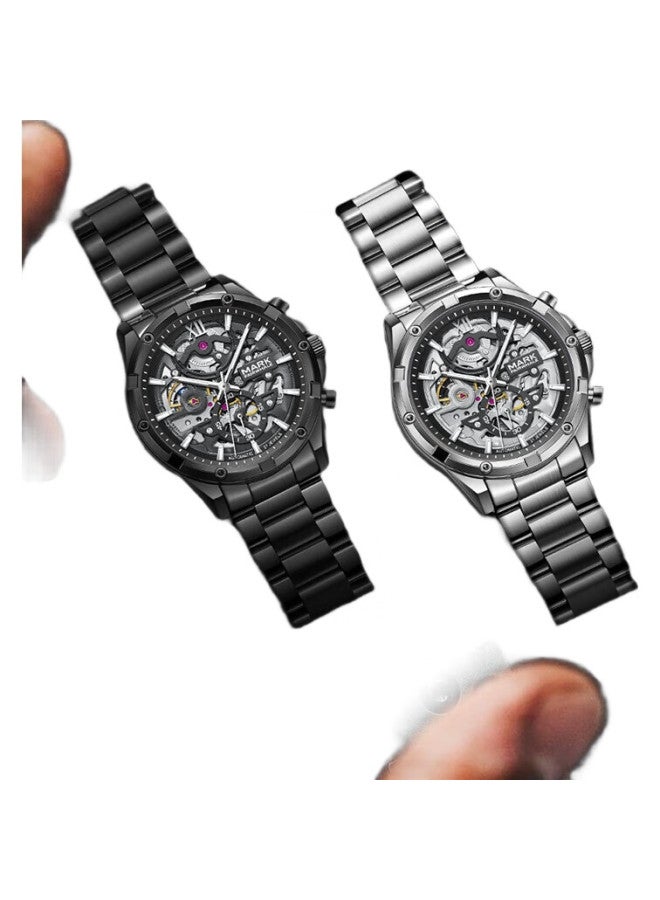 FAIRWHALE Explorer Men'S Automatic Mechanical Watch Business Silver Waterproof National Watch Valentine'S Day Gift For Boyfriend - Image 1