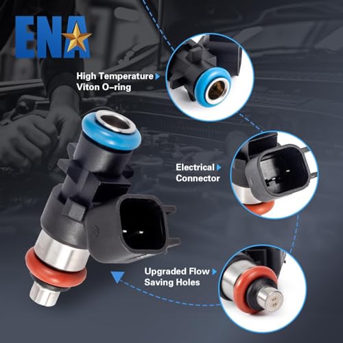 ENA 4 Holes Fuel Injectors Set of 6 Compatible with Jeep Dodge Challenger Chrysler Volkswagen 200 300 Town Country Avenger Charger Durango Grand Caravan V6 20112020 30L 64L for FJ1147 0280158233 - Image 3